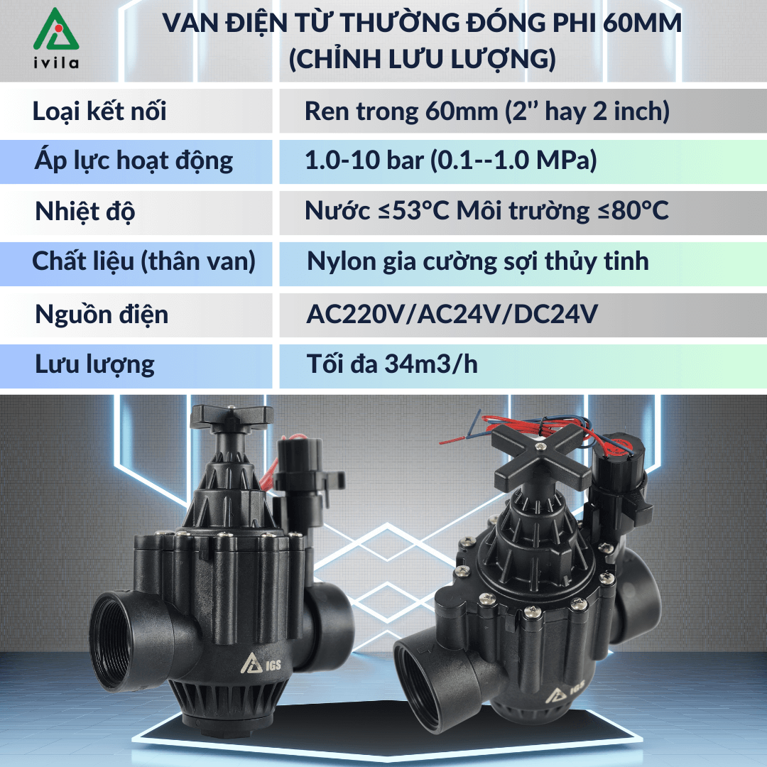 Van điện từ IGS 60mm
