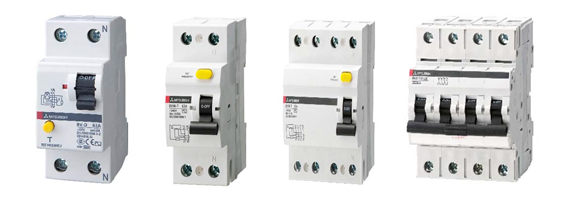 RCBO Mitsubishi Aptomat chống giật kết hợp bảo vệ quá tải dạng tép