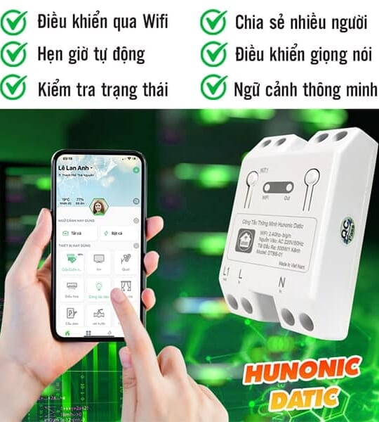 cong tac thong minh hunonic datic