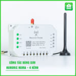 Công tắc điều khiển từ xa dùng sim Hunonic Noma 4CH – Điều khiển mọi thiết bị từ xa qua điện thoại dùng sim (4)